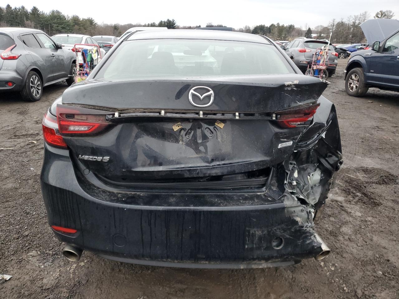 2018 Mazda 6 VIN JM1GL1U53J1309992 Copart auction photo, rear end damage thumbnail 6