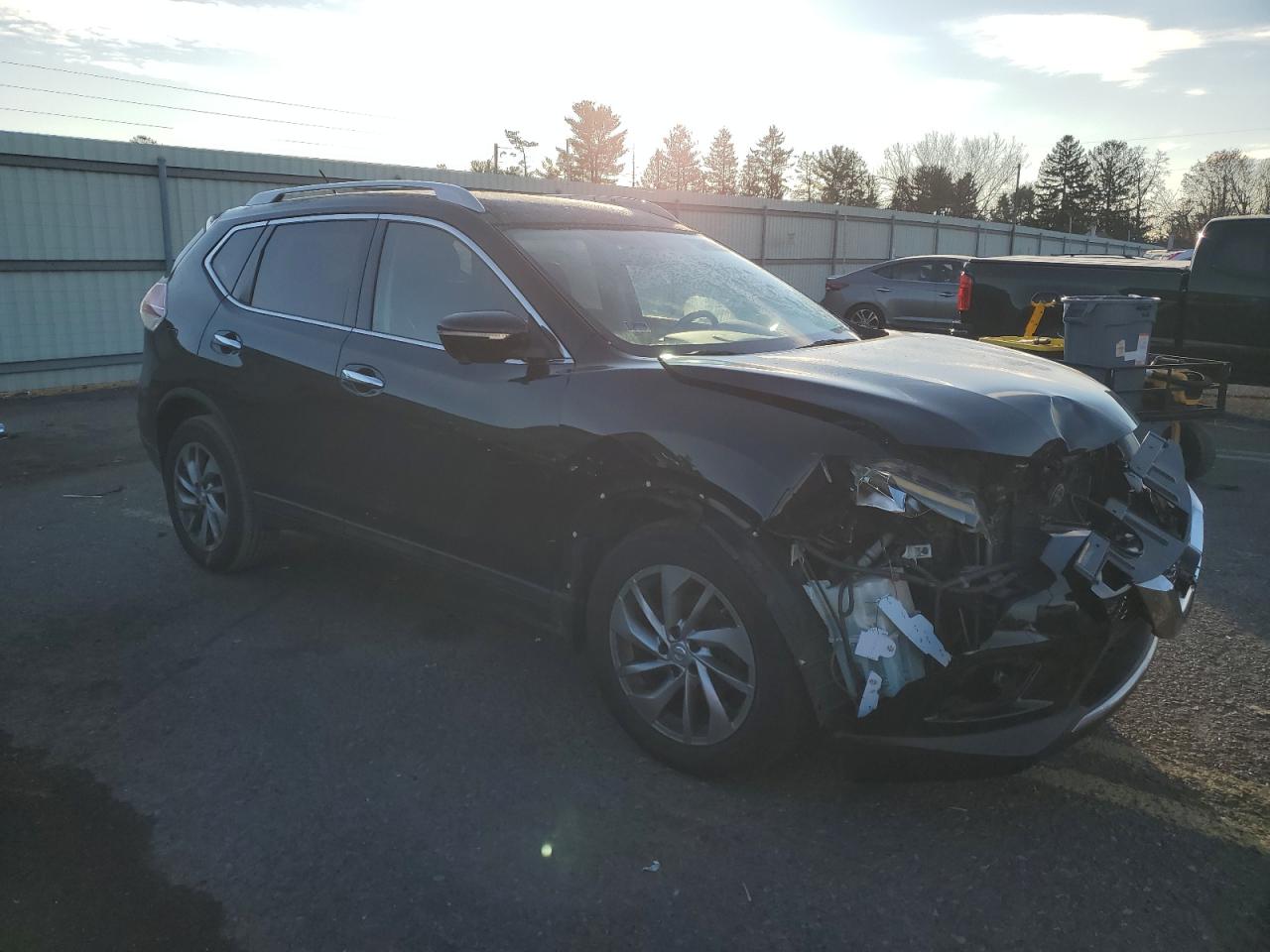 2014 Nissan Rogue VIN 5N1AT2MV0EC822179 Copart auction photo, front end damage thumbnail 4