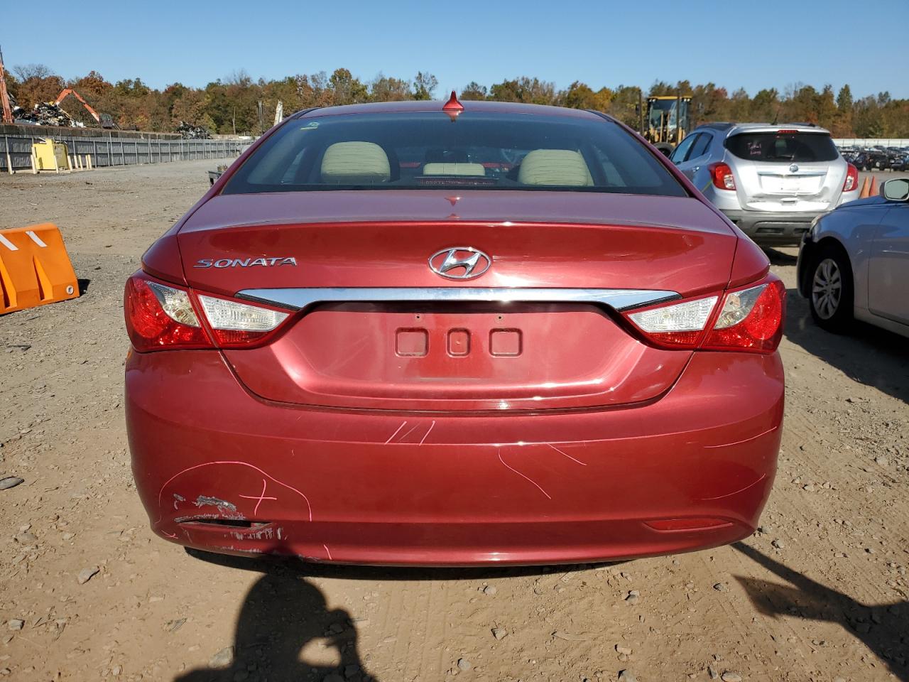 2013 Hyundai Sonata VIN 5NPEB4AC1DH741329 Copart auction photo, front end / side damage thumbnail 6