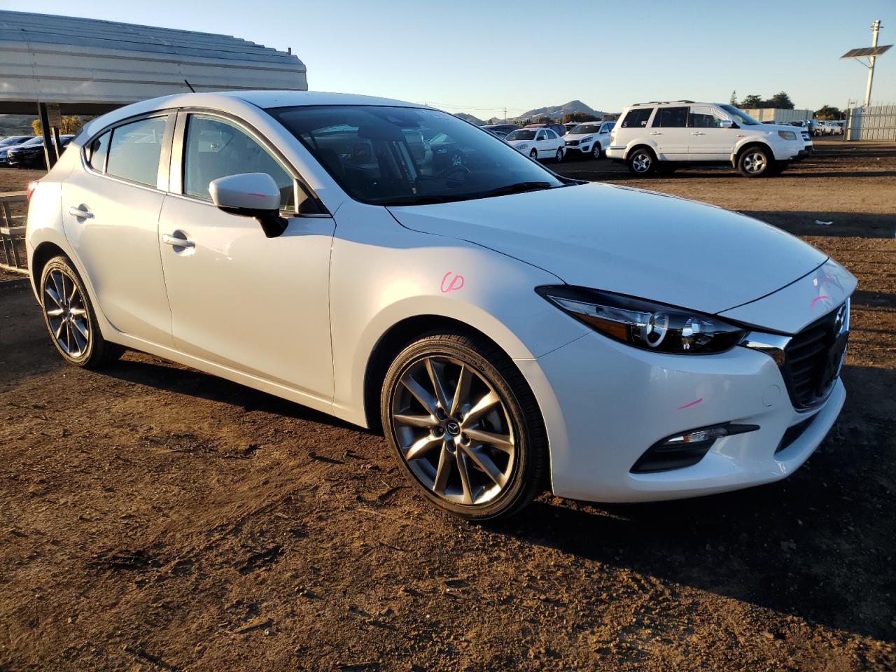 2018 Mazda 3 VIN 3MZBN1L3XJM244191 Copart auction photo, side damage thumbnail 4