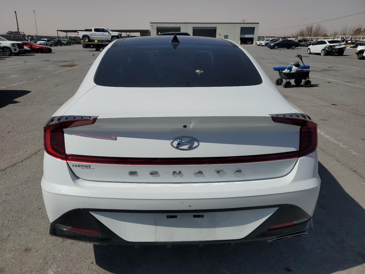 2020 Hyundai Sonata VIN 5NPEF4JA0LH038547 Copart auction photo, side damage thumbnail 6