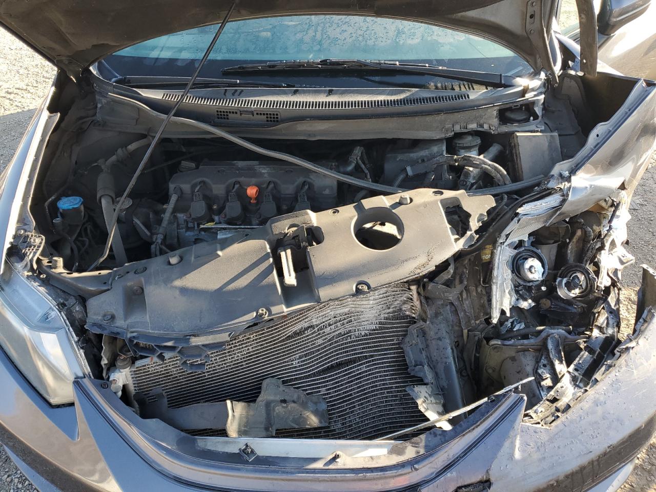 2015 Honda Civic VIN 2HGFB2F47FH056632 Copart auction photo, front end / rear end damage thumbnail 11