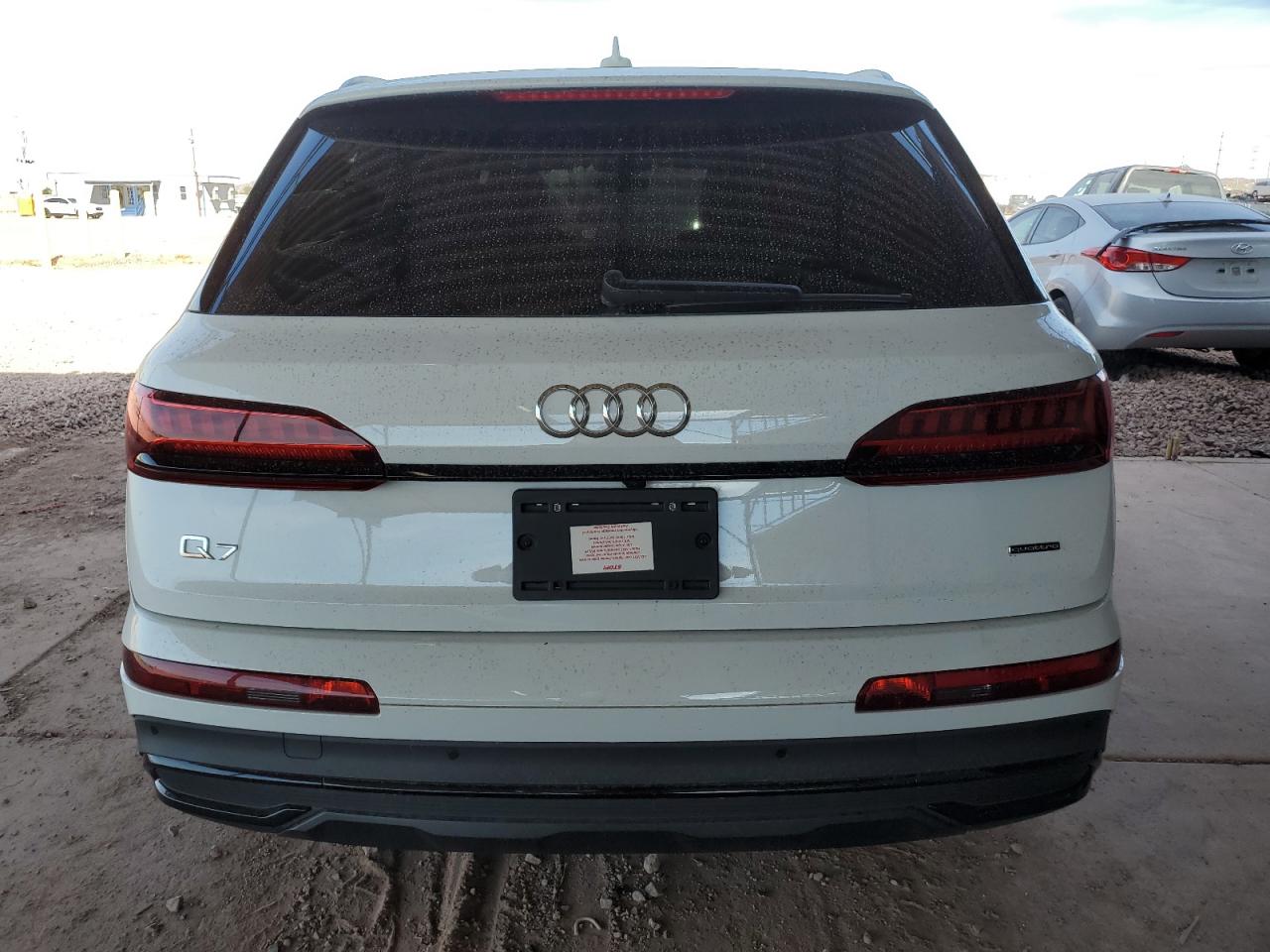 2022 Audi Q7 VIN WA1VXBF73ND014986 Copart auction photo, front end / side damage thumbnail 6