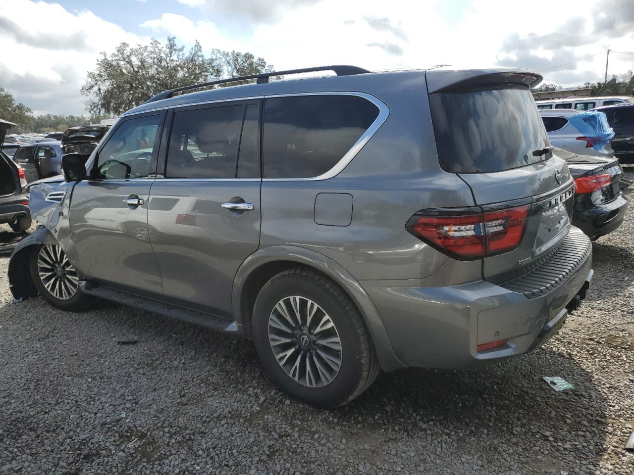 2021 Nissan Armada VIN JN8AY2BA8M9370391 Copart auction photo, front end damage thumbnail 2