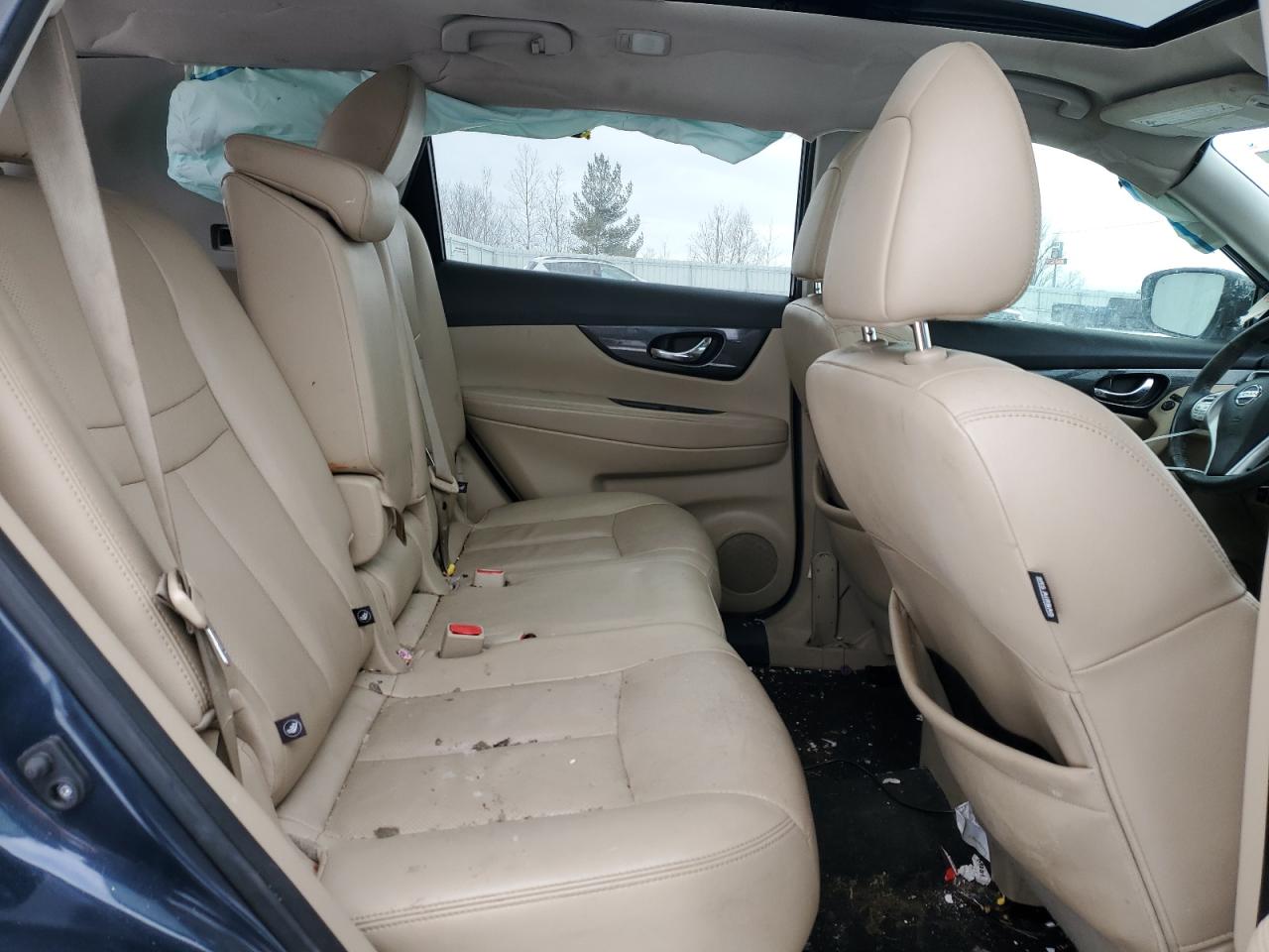 2016 Nissan Rogue VIN 5N1AT2MT2GC763671 Copart auction photo, rear end / side damage thumbnail 11