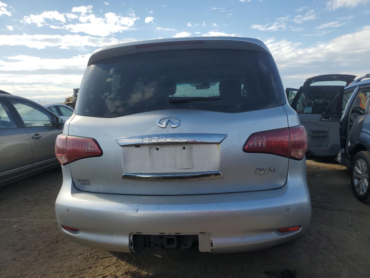 2011 Infiniti QX56 VIN JN8AZ2NE2B9002118 Copart auction photo, front end damage thumbnail 6