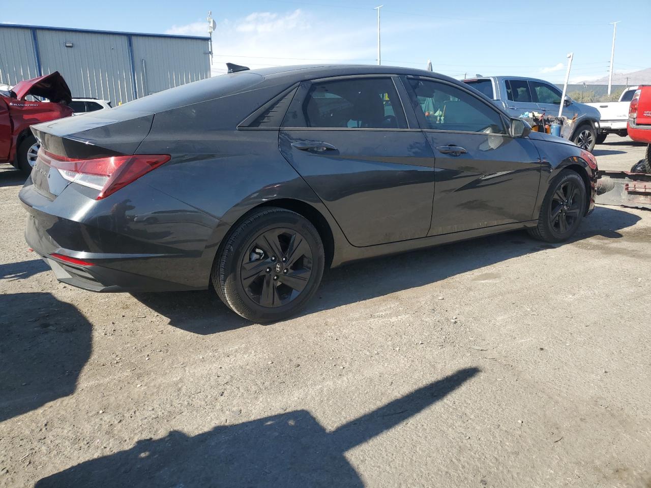 2021 Hyundai Elantra VIN 5NPLM4AGXMH041183 Copart auction photo, rear end damage thumbnail 3