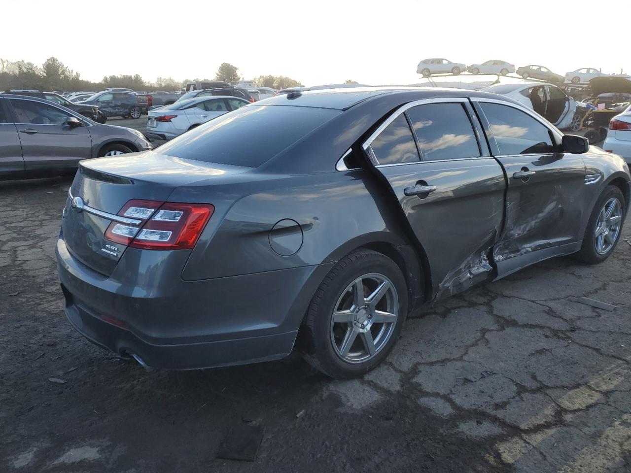 2016 Ford Taurus VIN 1FAHP2E84GG103955 Copart auction photo, side / rear end damage thumbnail 3