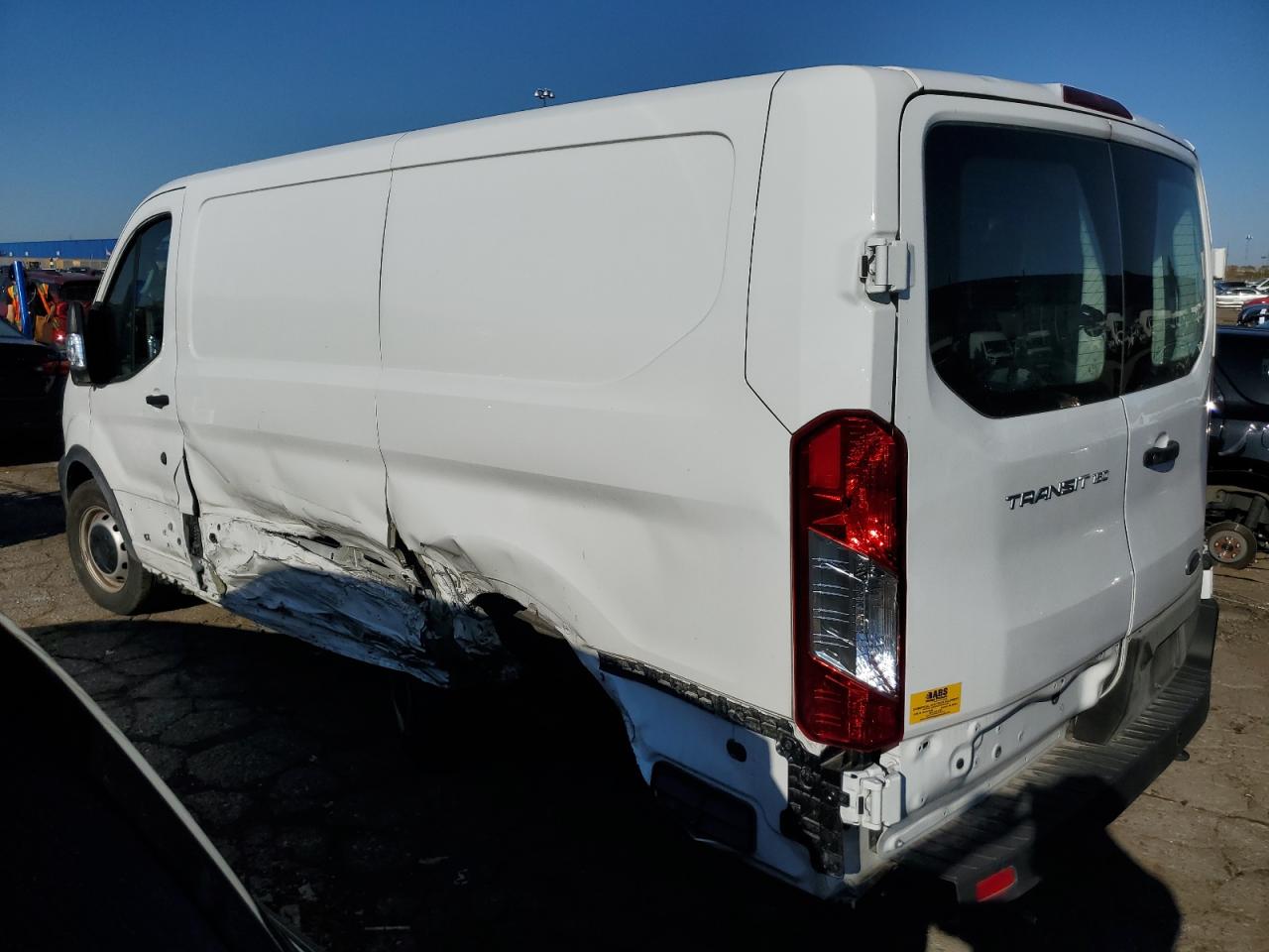 2023 Ford Transit VIN 1FTYE1Y88PKB52823 Copart auction photo, side damage thumbnail 2