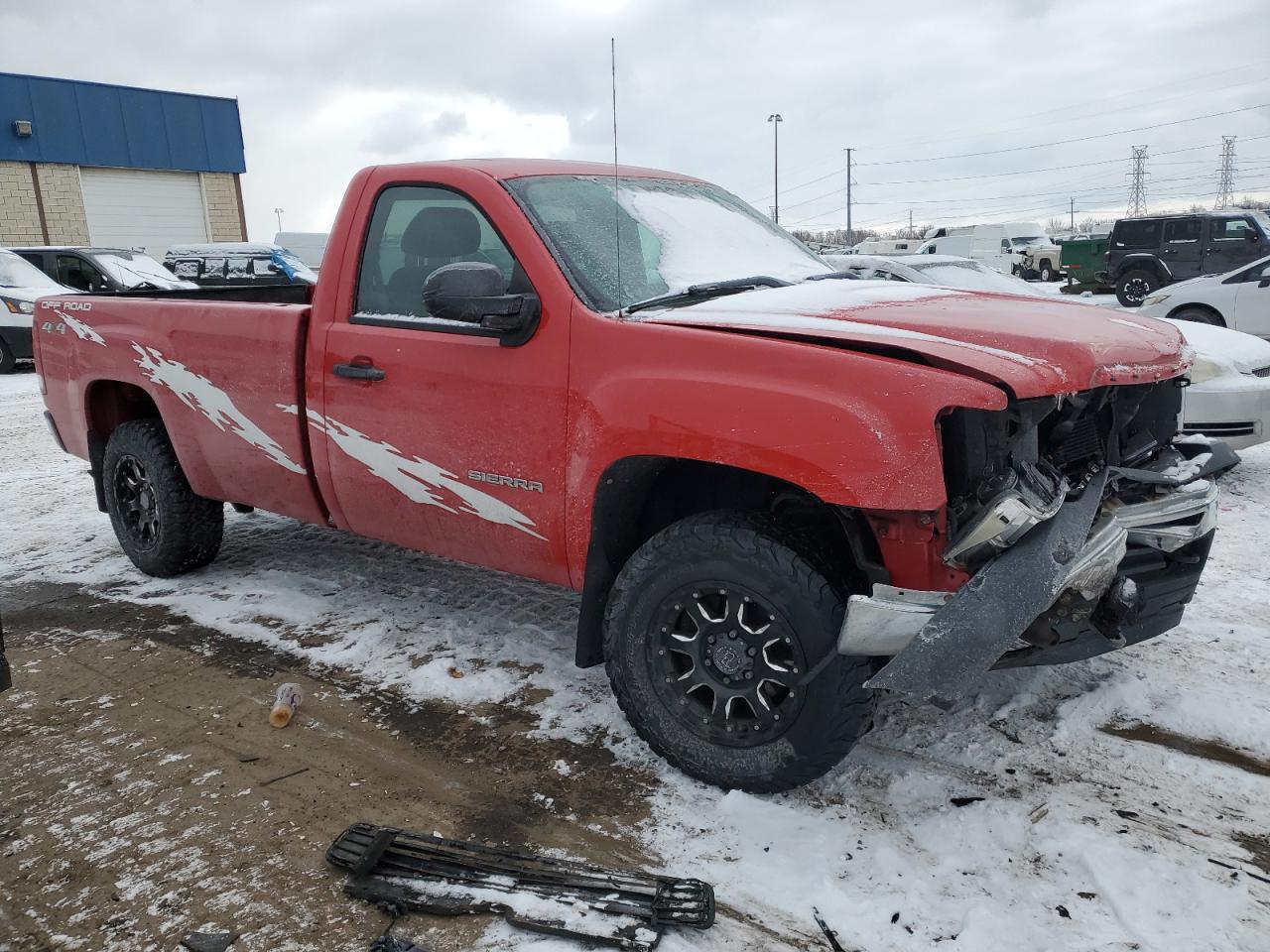 2011 GMC Sierra VIN 1GTN2TE09BZ221265 Copart auction photo, front end damage thumbnail 4