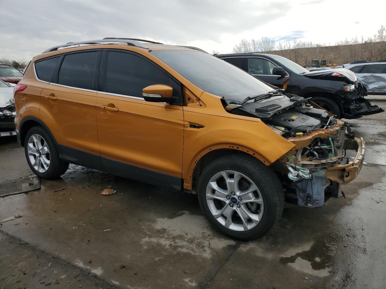 2016 Ford Escape VIN 1FMCU9JX1GUC01907 Copart auction photo, front end damage thumbnail 4