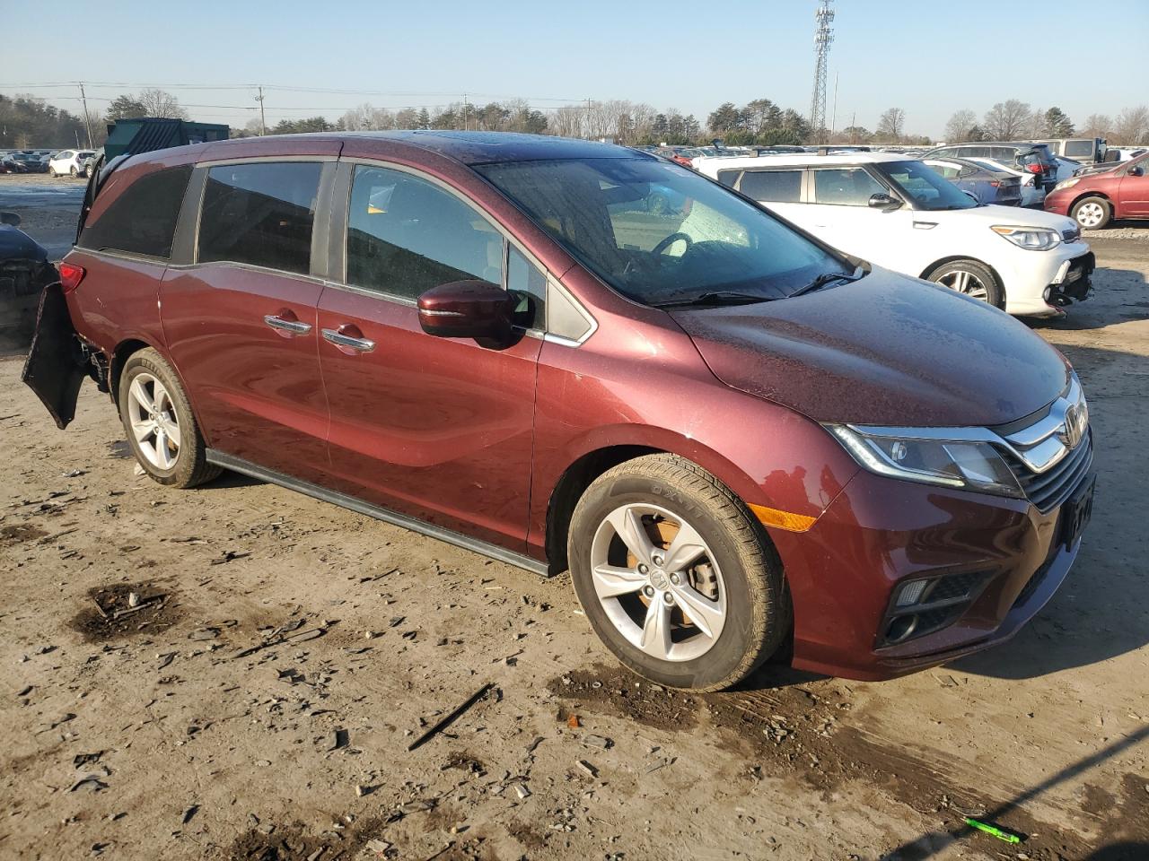 2018 Honda Odyssey VIN 5FNRL6H79JB110079 Copart auction photo, rear end damage thumbnail 4