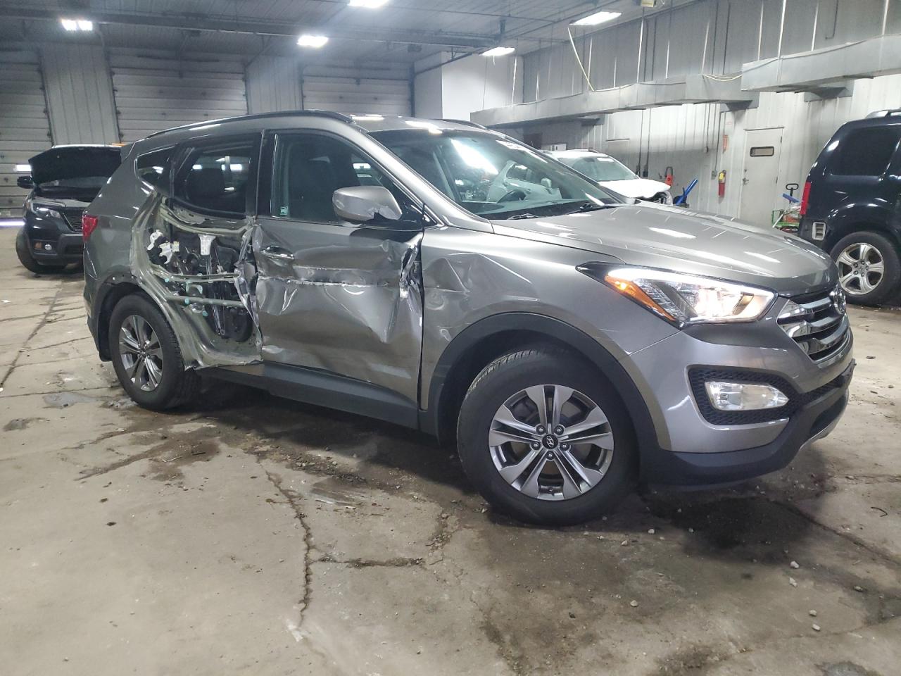 2015 Hyundai Santa Fe VIN 5XYZUDLB9FG286935 Copart auction photo, side damage thumbnail 4
