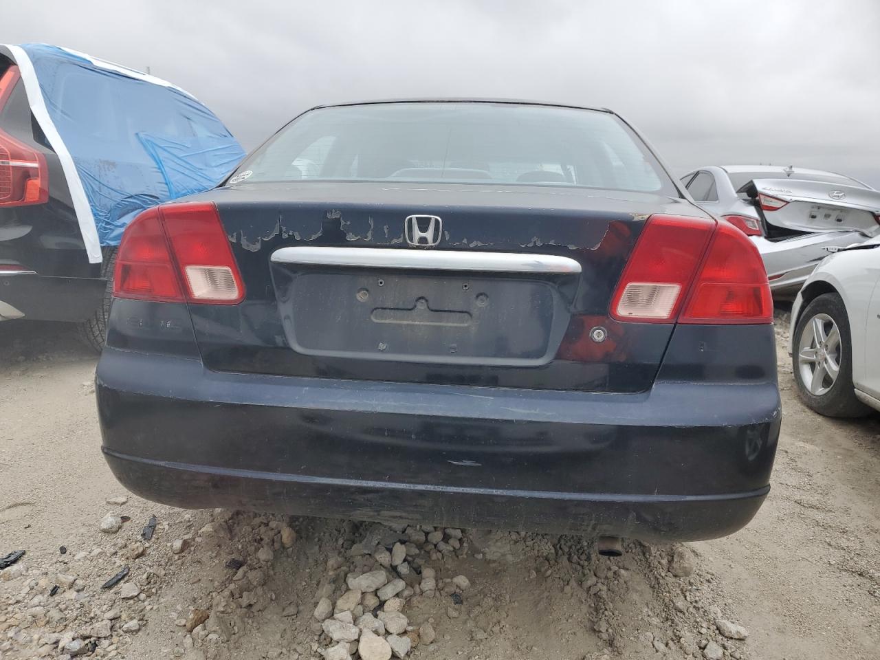 2002 Honda Civic VIN 2HGES16512H573417 Copart auction photo, front end damage thumbnail 6
