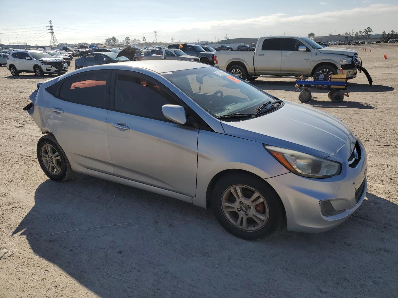 2016 Hyundai Accent VIN KMHCT4AE5GU059405 Copart auction photo, rear end / front end damage thumbnail 4