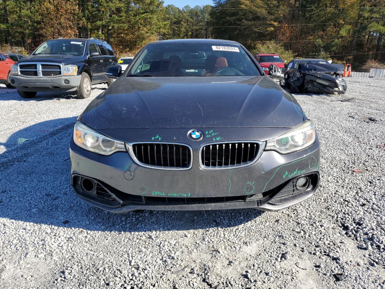 2014 BMW 4er VIN WBA3V5C53EJ968787 Copart auction photo, front end / side damage thumbnail 5