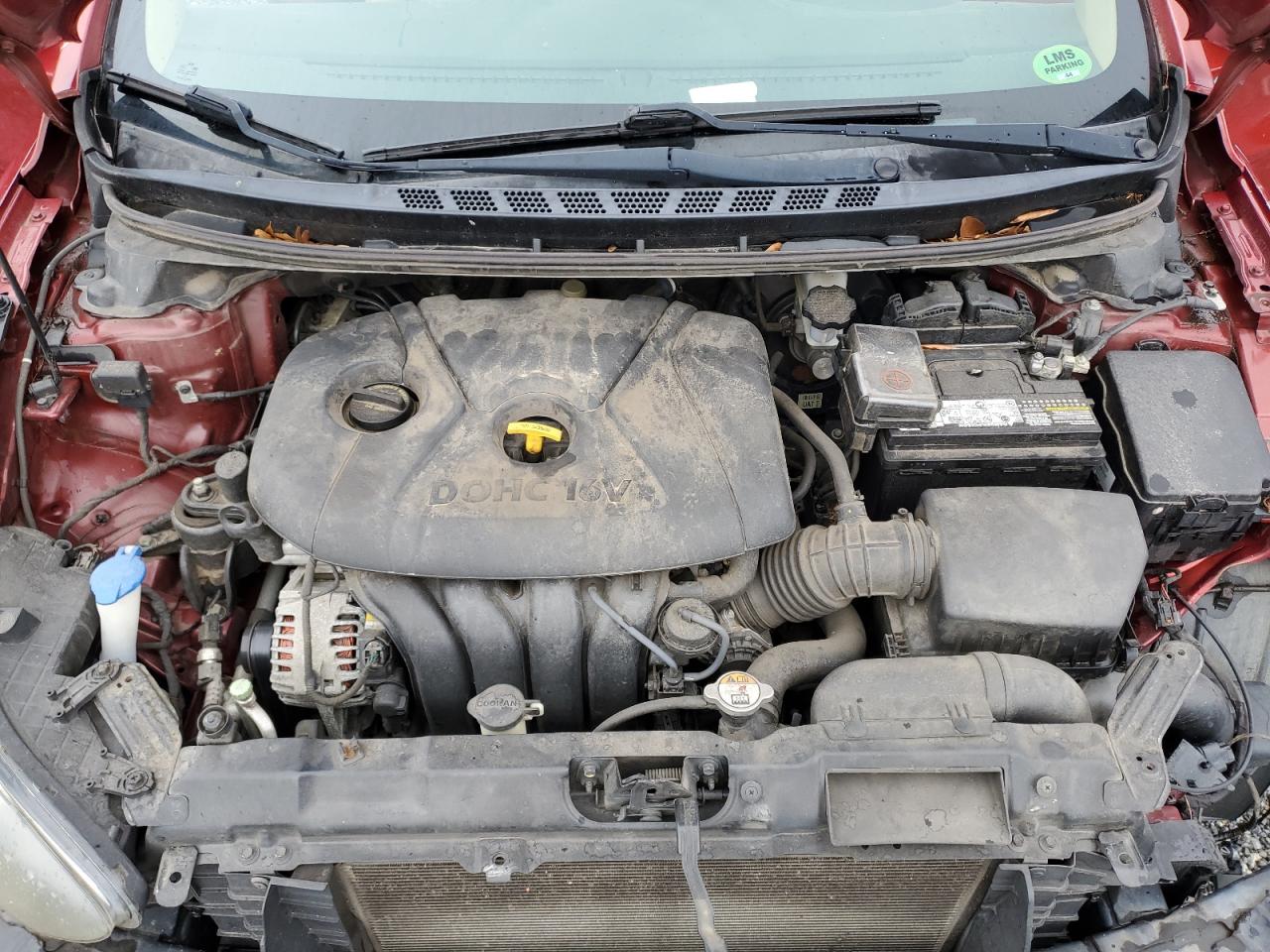 2013 Hyundai Elantra VIN 5NPDH4AE2DH240218 Copart auction photo, front end damage thumbnail 11