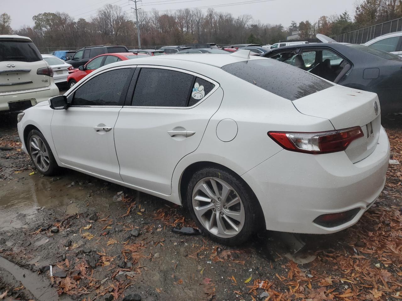 2017 Acura ILX VIN 19UDE2F39HA015863 Copart auction photo, side / rear end damage thumbnail 2