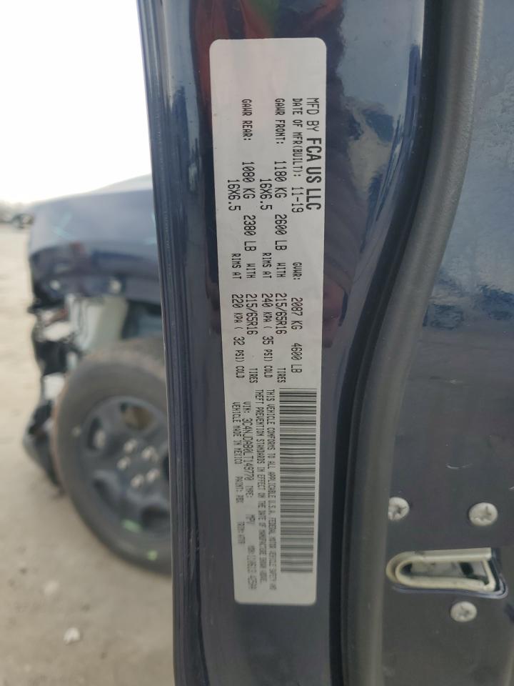 2020 Jeep Compass VIN 3C4NJDAB0LT149770 Copart auction photo, front end / minor dent/scratches damage thumbnail 13