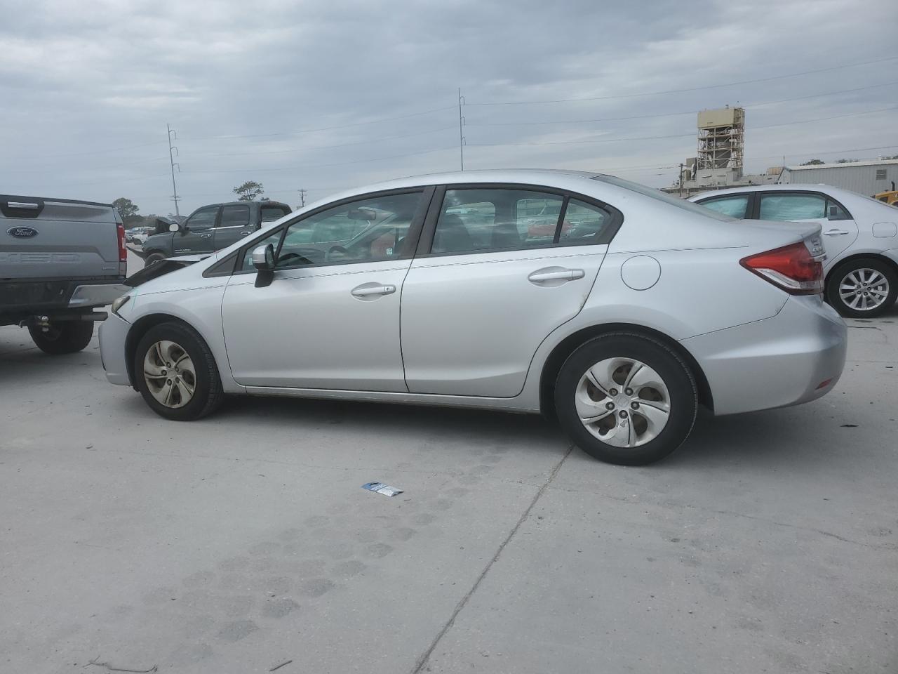2014 Honda Civic VIN 2HGFB2F58EH502391 Copart auction photo, front end damage thumbnail 2