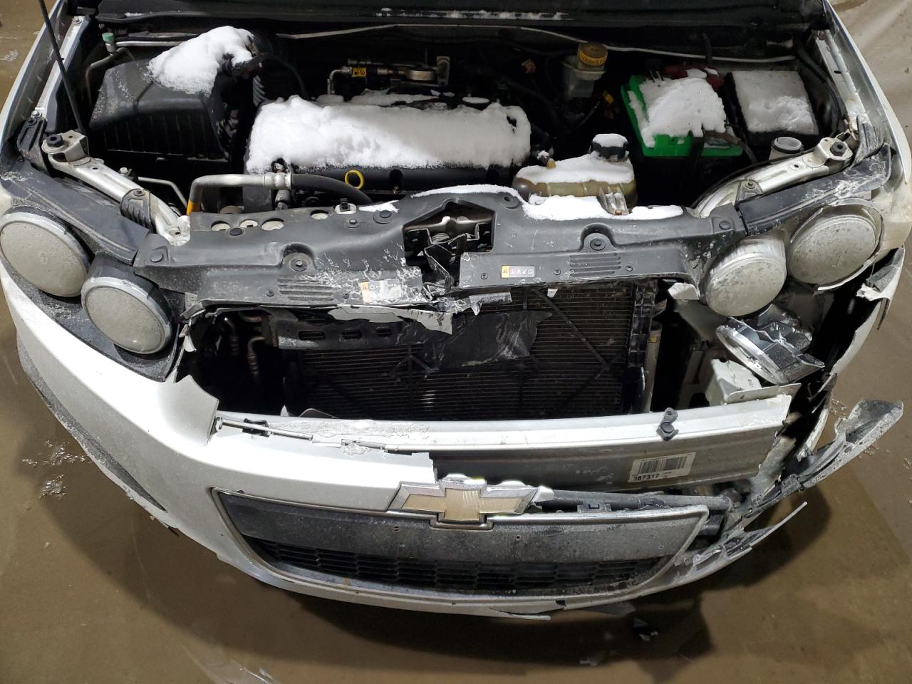 2014 Chevrolet Sonic VIN 1G1JC6SH7E4193614 Copart auction photo, front end damage thumbnail 11