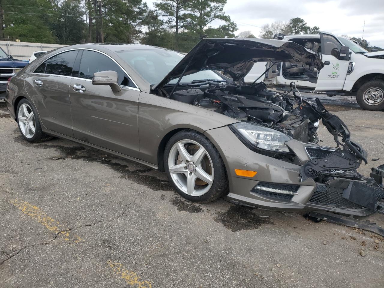 2012 Mercedes-Benz Cls-klasse VIN WDDLJ7DB1CA015948 Copart auction photo, front end / side damage thumbnail 4