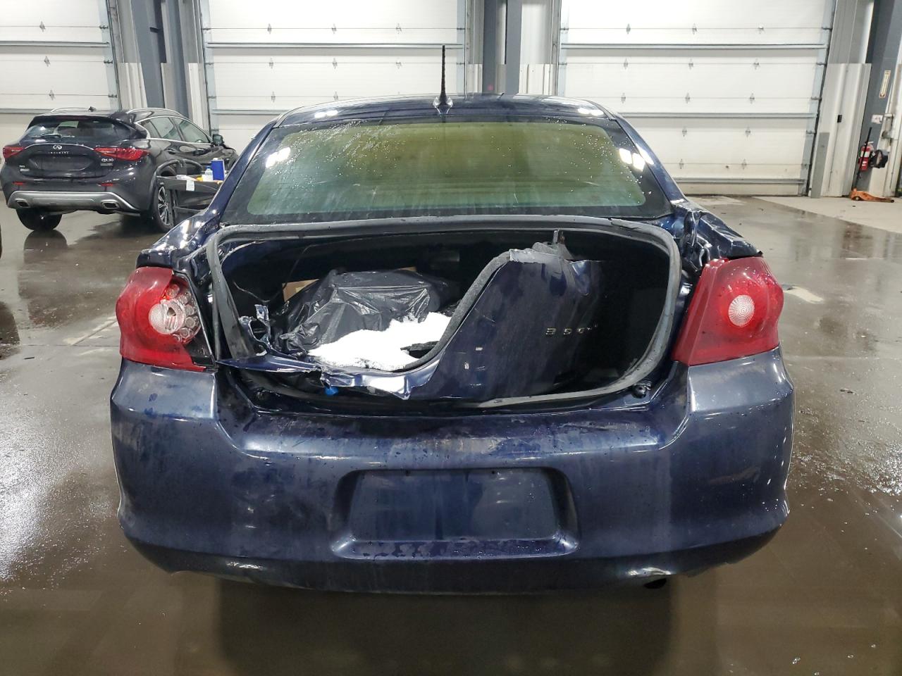 2014 Dodge Avenger VIN 1C3CDZAB7EN143886 Copart auction photo, burn damage thumbnail 6