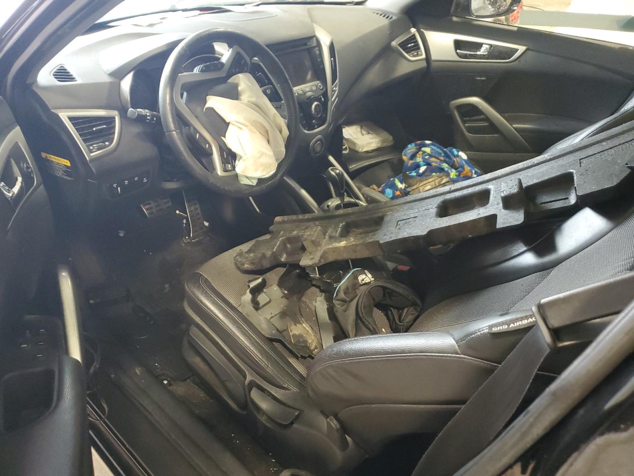 2013 Hyundai Veloster VIN KMHTC6ADXDU117796 Copart auction photo, all over damage thumbnail 8