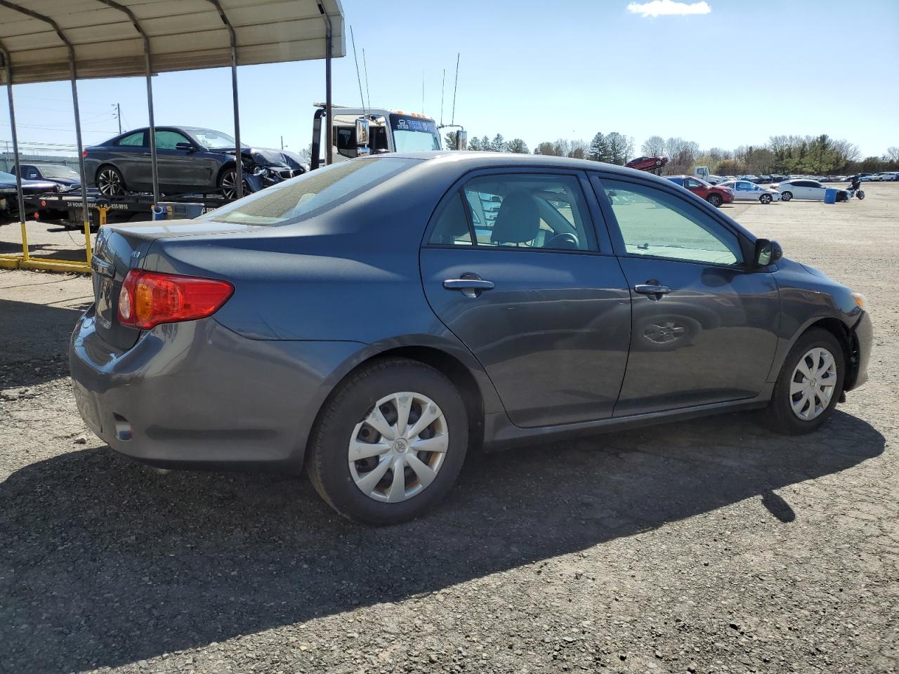 2010 Toyota Corolla VIN 2T1BU4EE5AC296679 Copart auction photo, front end / side damage thumbnail 3