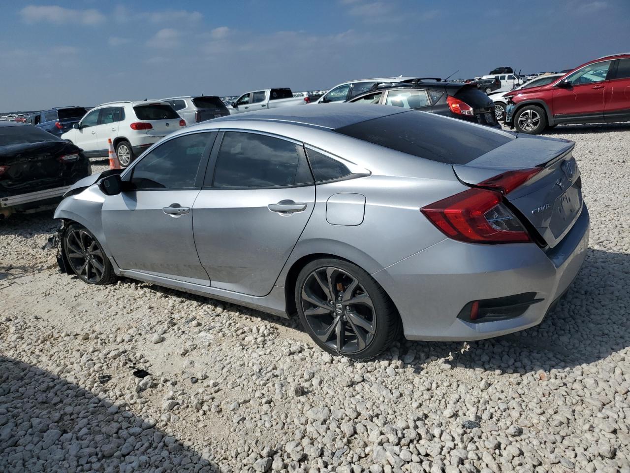 2020 Honda Civic VIN 2HGFC2F8XLH594592 Copart auction photo, front end damage thumbnail 2