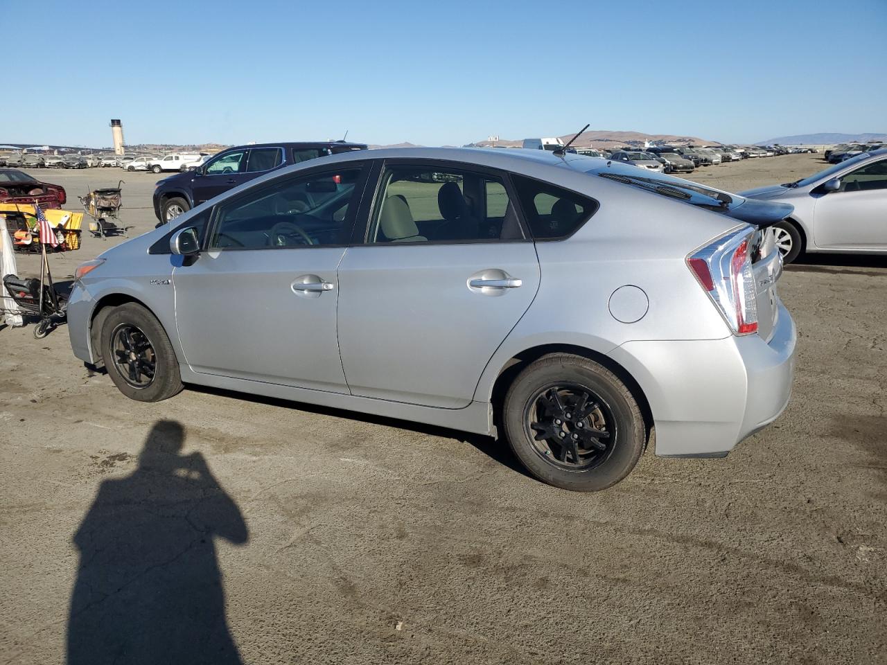 2013 Toyota Prius VIN JTDKN3DU9D5555854 Copart auction photo, front end damage thumbnail 2
