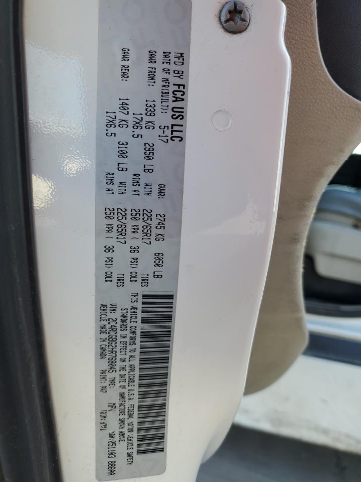 2017 Dodge Caravan VIN 2C4RDGBG2HR768045 Copart auction photo, minor dent/scratches damage thumbnail 14