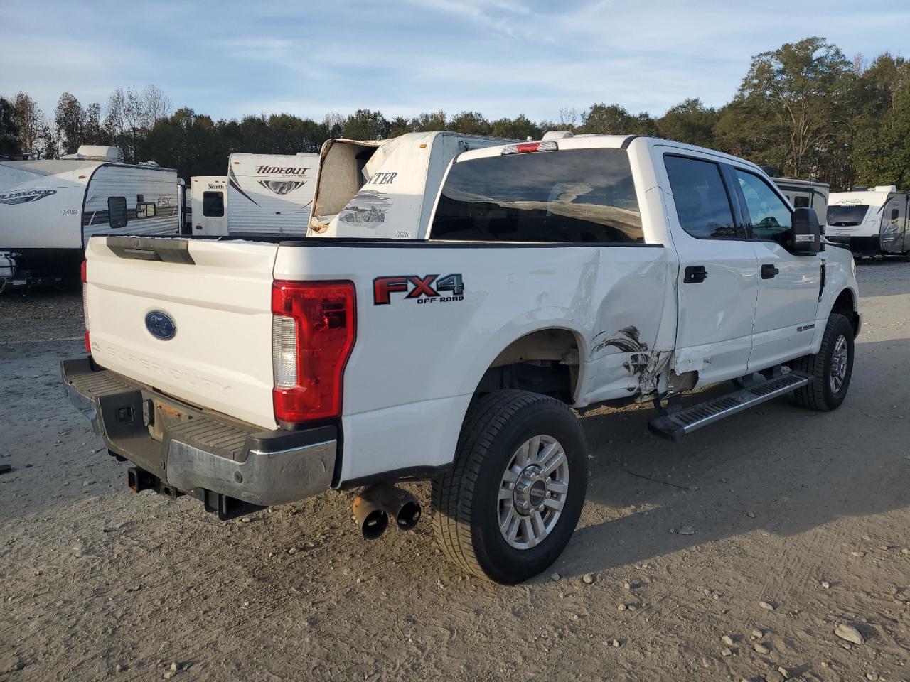 2019 Ford F250 VIN 1FT7W2BT4KEF87227 Copart auction photo, front end / side damage thumbnail 3