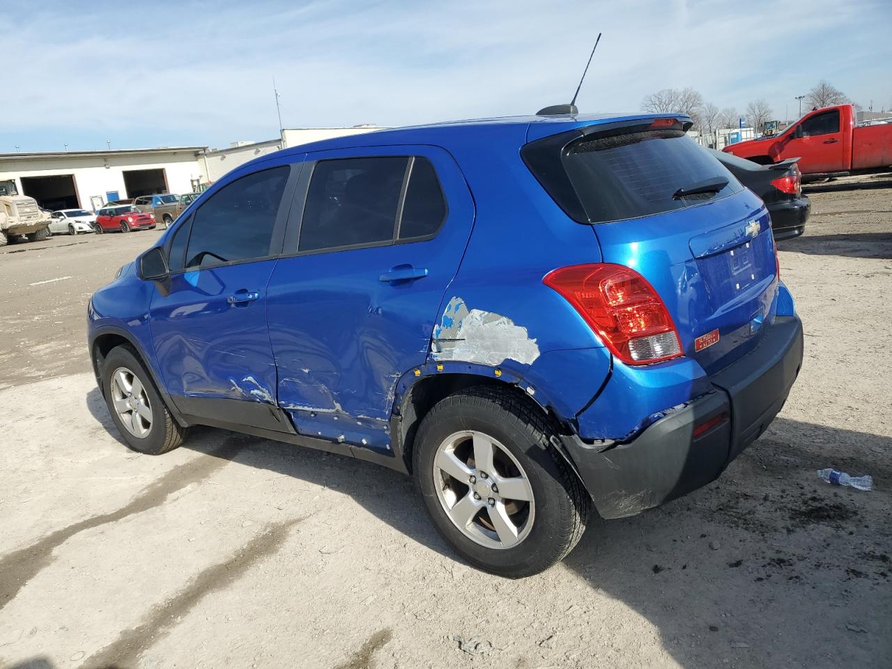2016 Chevrolet Trax VIN KL7CJNSB6GB758037 Copart auction photo, rear end / side damage thumbnail 2