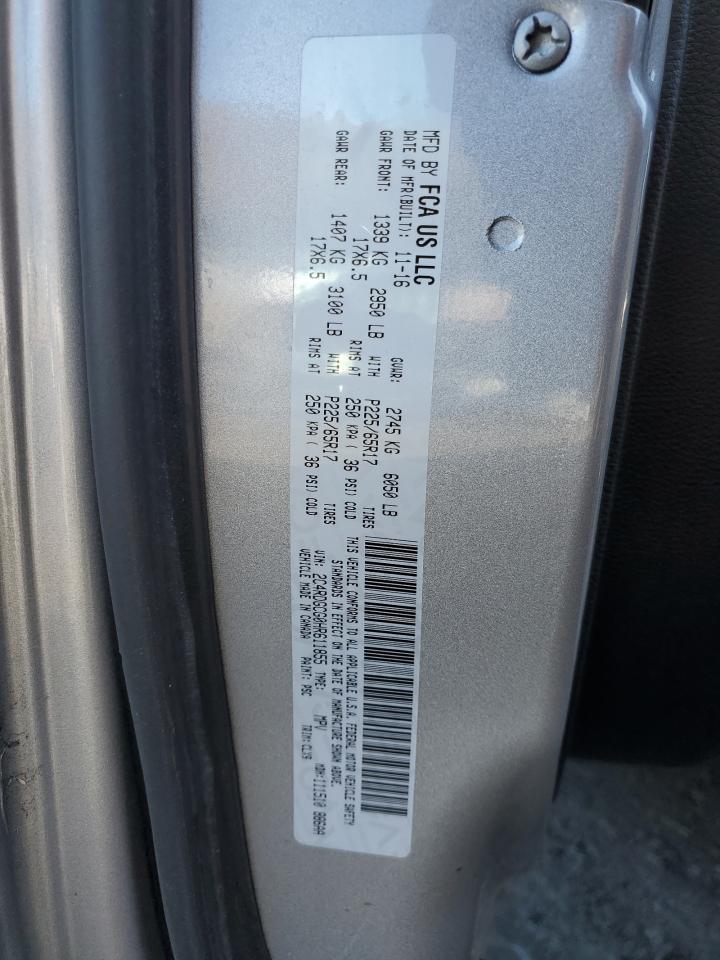 2017 Dodge Caravan VIN 2C4RDGCG0HR611855 Copart auction photo, minor dent/scratches damage thumbnail 13