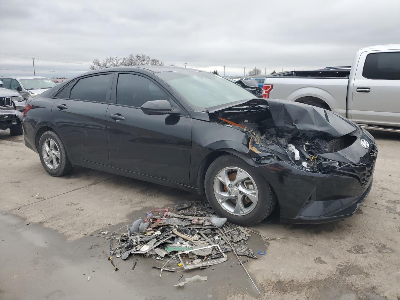 2022 Hyundai Elantra VIN KMHLL4AG3NU245071 Copart auction photo, front end damage thumbnail 4