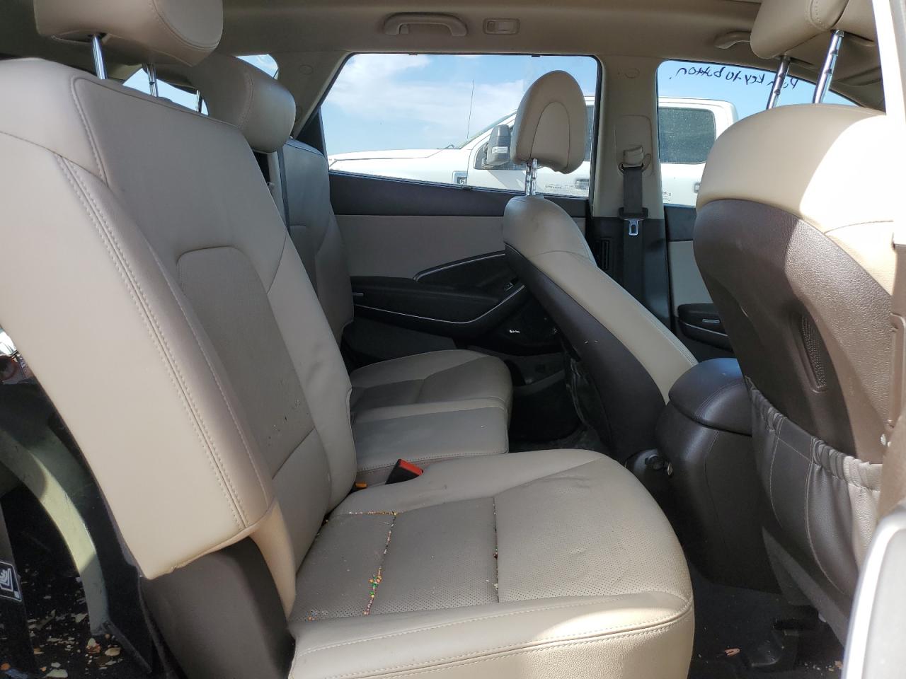 2017 Hyundai Santa Fe VIN KM8SR4HF4HU194417 Copart auction photo, rear end / side damage thumbnail 10