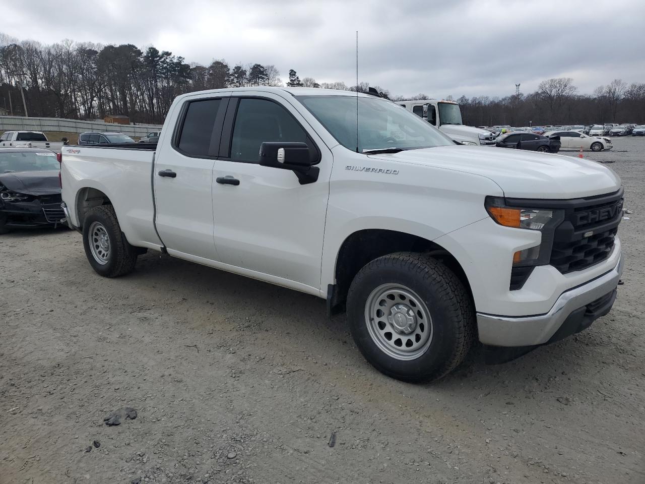 2023 Chevrolet Silverado VIN 1GCRDAEK2PZ157143 Copart auction photo, side / rear end damage thumbnail 4