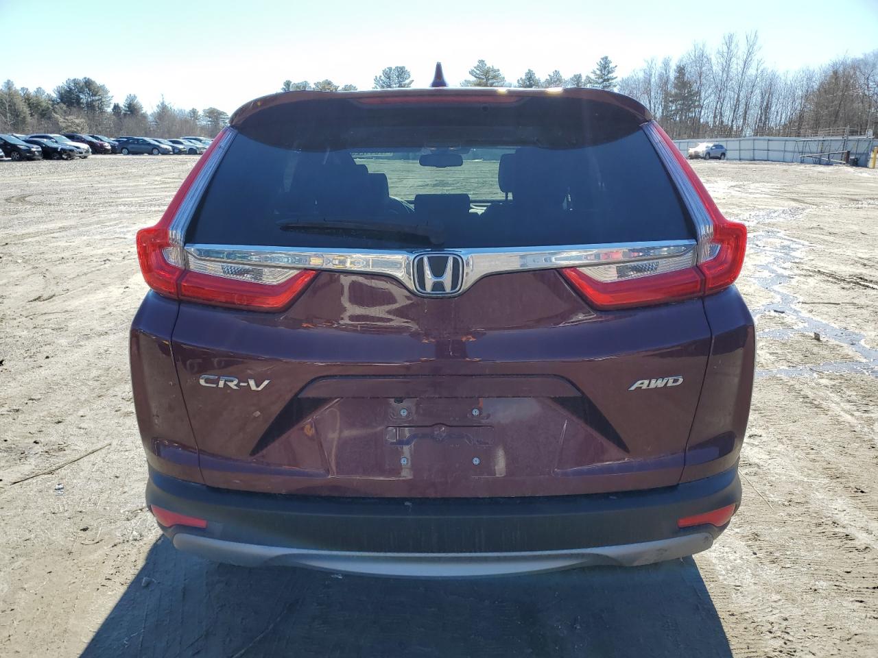 2019 Honda CR-V VIN 2HKRW2H82KH606563 Copart auction photo, side / front end damage thumbnail 6