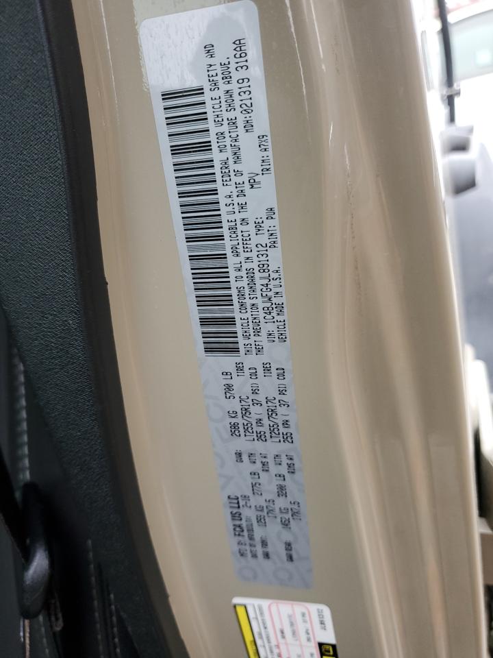 2018 Jeep Wrangler VIN 1C4BJWFG4JL891312 Copart auction photo, rear end / side damage thumbnail 13