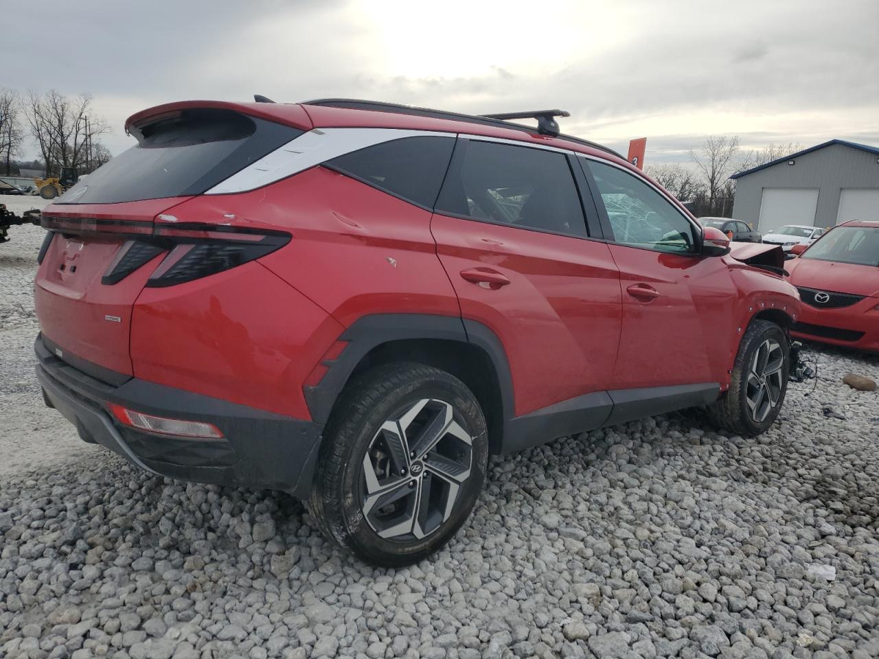 2023 Hyundai Tucson VIN 5NMJECAE1PH177507 Copart auction photo, front end / all over damage thumbnail 3