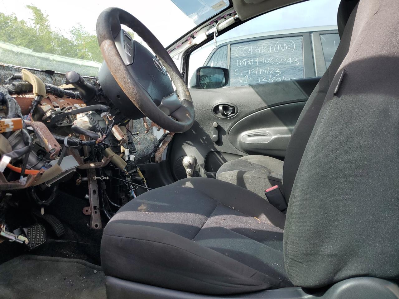 2017 Nissan Versa VIN 3N1CE2CP6HL361527 Copart auction photo, all over damage thumbnail 7