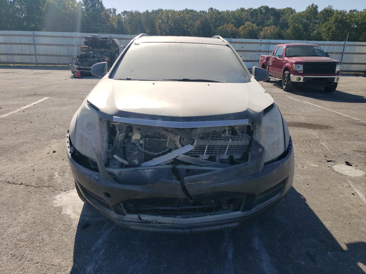2014 Cadillac SRX VIN 3GYFNBE31ES631408 Copart auction photo, front end / burn - engine damage thumbnail 5