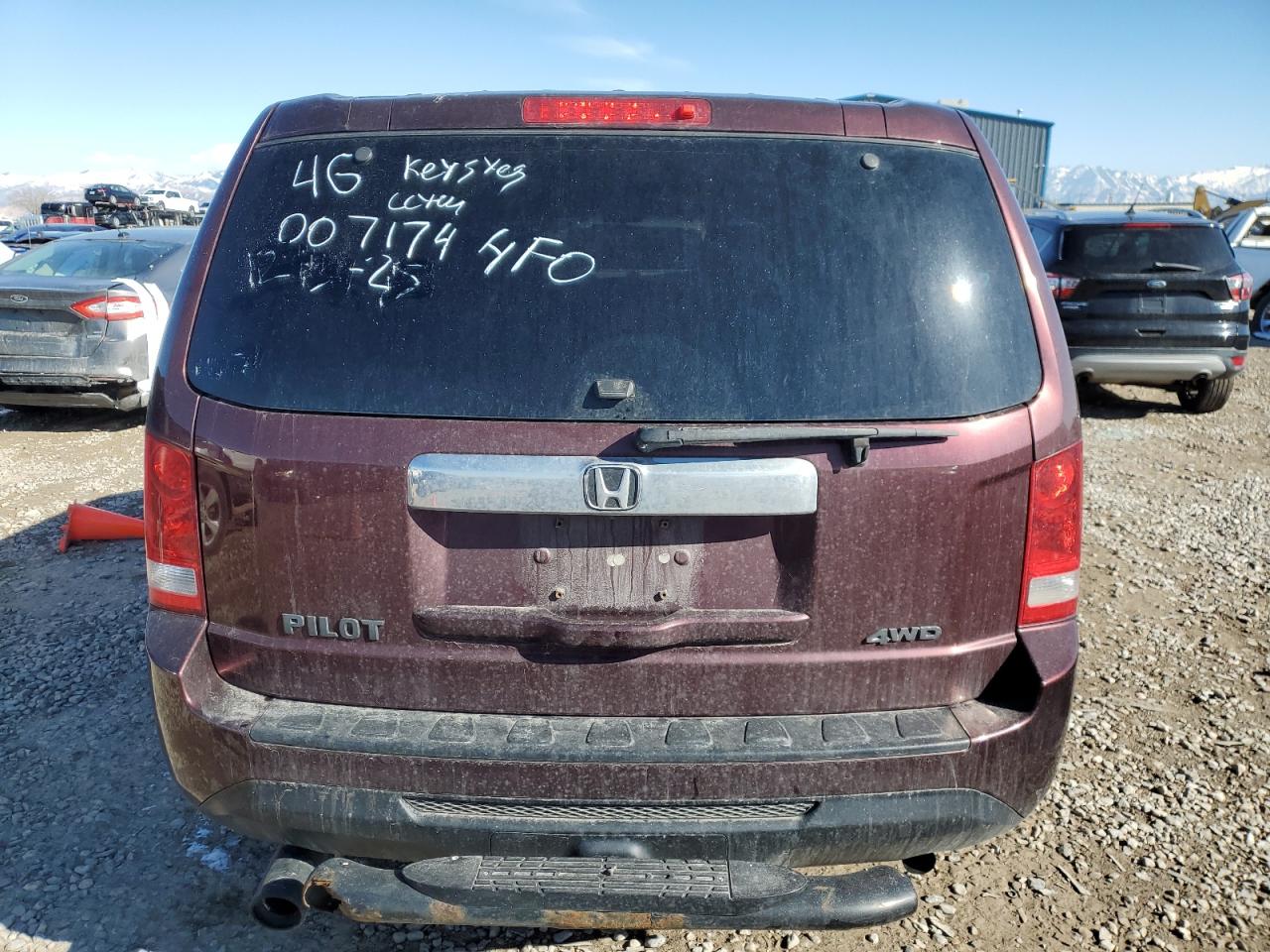 2014 Honda Pilot VIN 5FNYF4H59EB007174 Copart auction photo, front end damage thumbnail 6