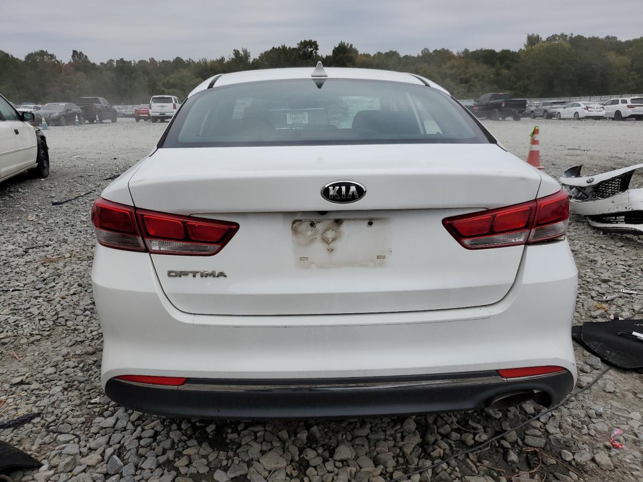 2017 KIA Optima VIN 5XXGT4L32HG141049 Copart auction photo, all over damage thumbnail 6