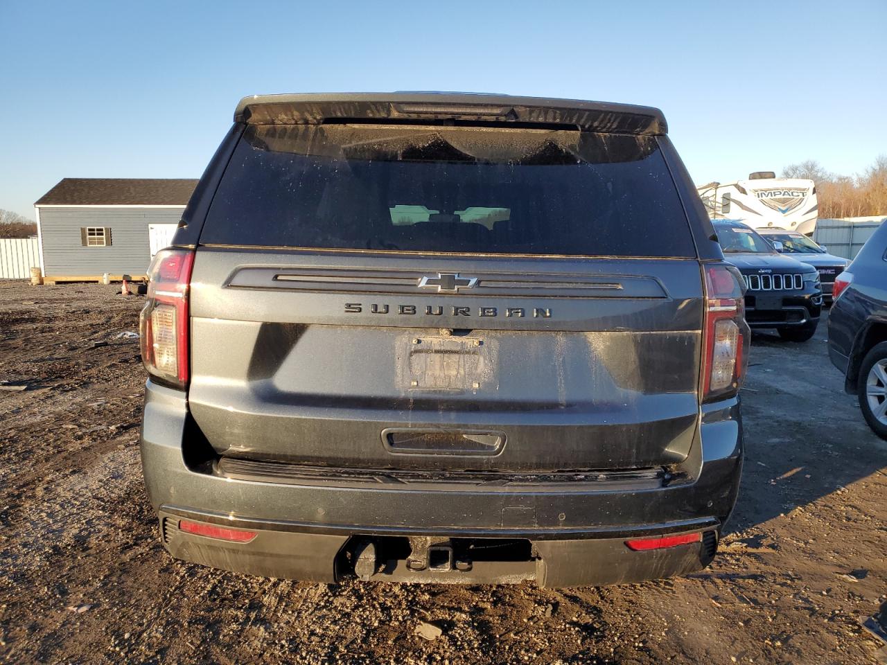 2021 Chevrolet Suburban VIN 1GNSKDKD4MR382763 Copart auction photo, front end / minor dent/scratches damage thumbnail 6