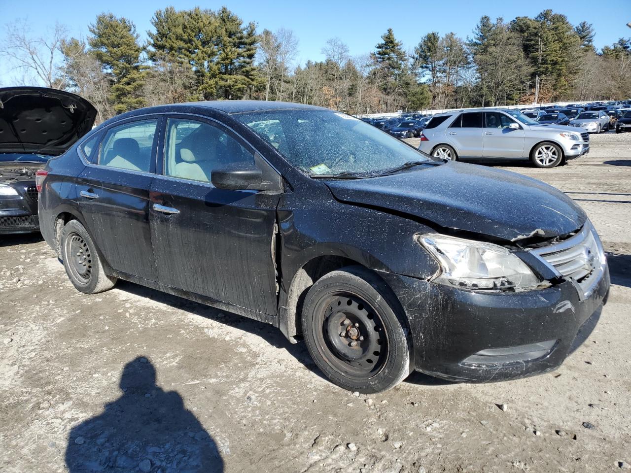 2013 Nissan Sentra VIN 3N1AB7AP5DL792919 Copart auction photo, front end damage thumbnail 4