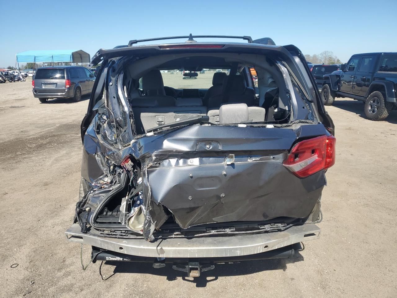 2019 Honda Odyssey VIN 5FNRL6H53KB072087 Copart auction photo, rear end / side damage thumbnail 6