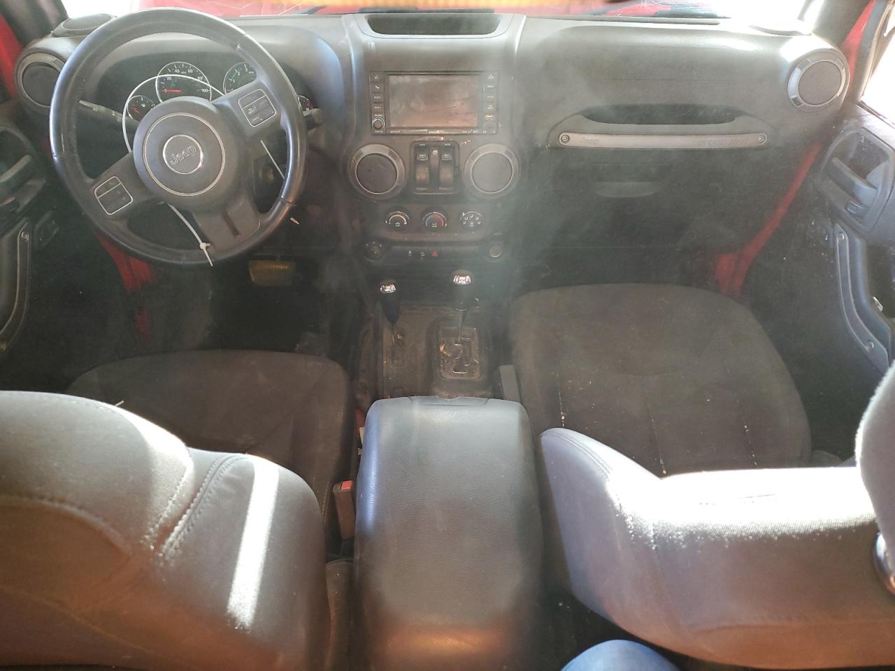 2015 Jeep Wrangler VIN 1C4AJWAGXFL741134 Copart auction photo, front end / side damage thumbnail 8