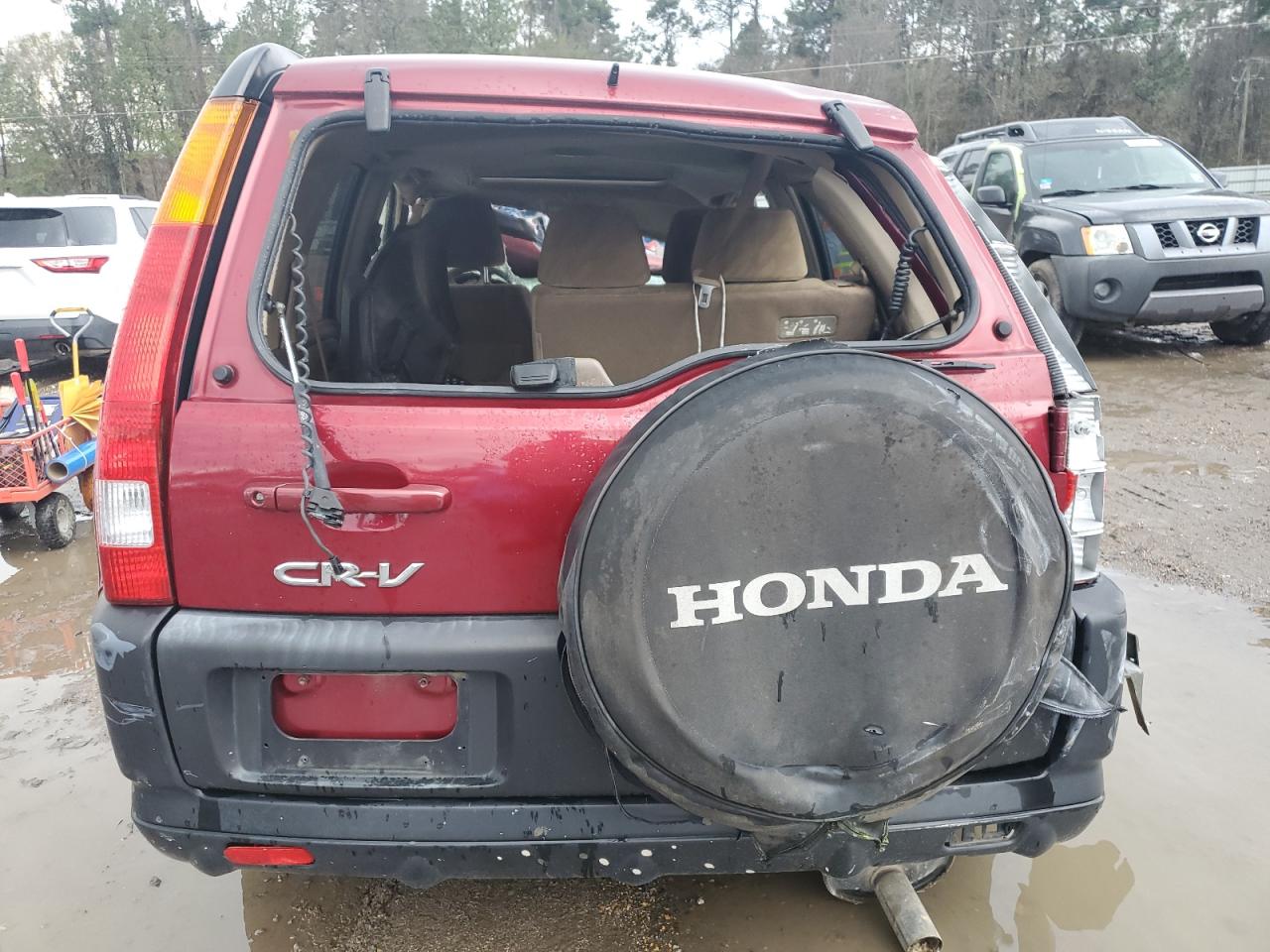 2003 Honda CR-V VIN JHLRD78833C030081 Copart auction photo, rollover damage thumbnail 6